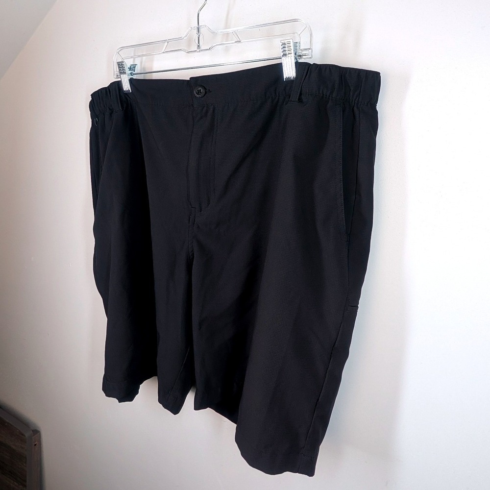 Eddie‎ Bauer Mens XXL Black Horizon Ripstop Performance Hiking Shorts Elastic - Picture 3 of 7